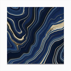 Blue Agate Canvas Print