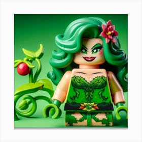Poison Ivy from Batman in Lego style 2 Canvas Print