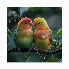 Lovebirds 2 Canvas Print