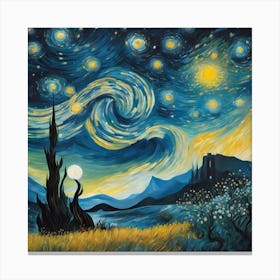 Starry Night 25 Canvas Print