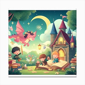 Fairy Tale Illustration Canvas Print