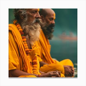 Indian Hinduism Monks Canvas Print