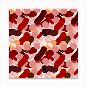 Red And Pink Beans Canvas Print