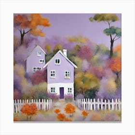 Purple House Canvas Print