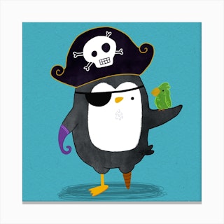 Pirate Penguin Canvas Print