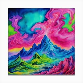 Melting Mountains Canvas Print