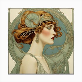 Nouveau Woman Canvas Print