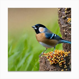 Tit on branch 55 Canvas Print