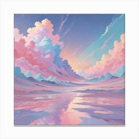 Pink Clouds In The Sky Canvas Print