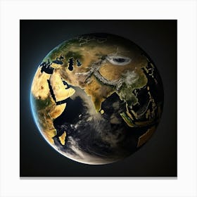 Earth From Space Canvas Print