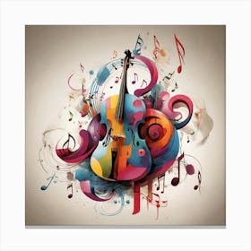 Music, Notes 1 Canvas Print