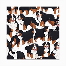 Bernese Mountain Dog Canvas Print