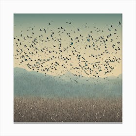 A Thousand Birds Art Print 1 Canvas Print