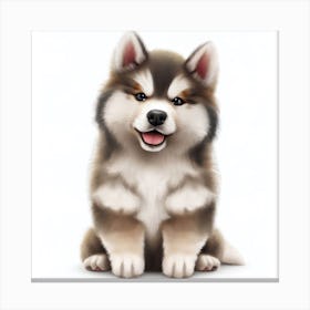 Husky Puppy 1 Canvas Print