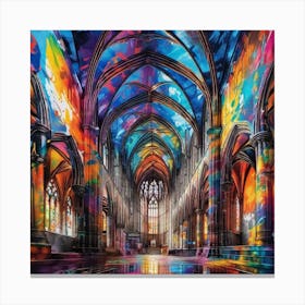 Cathedral - Jigsaw Puzzle Canvas Print