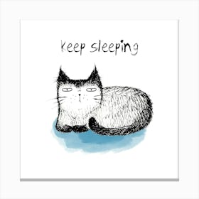 Keep Sleeping Canvas Print