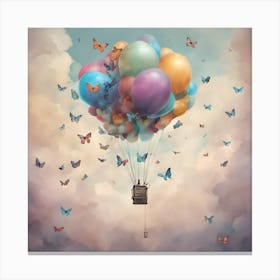 Rainbow Of Balloons Canvas Print