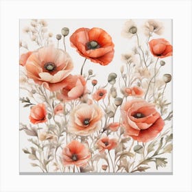 Red poppies Canvas Print