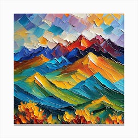 Abstract Mountain Landscape 2 Canvas Print