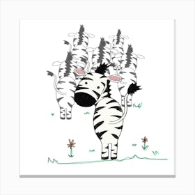 Zebras Canvas Print