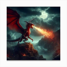 Fire Dragon Canvas Print