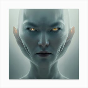 Alien Face 2 Canvas Print
