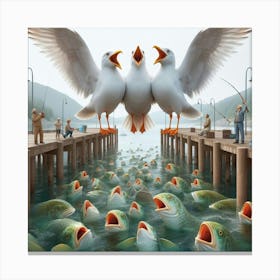 Seagulls 2 Canvas Print