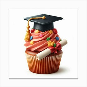 Graduation Cupcake Canvas Print