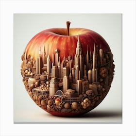 New York City Apple Canvas Print