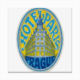 Hotel Parks Prague Canvas Print