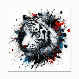 White Tiger 10 Canvas Print