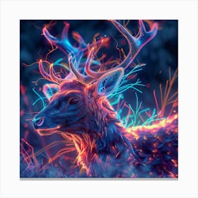 Deer Art Canvas Print