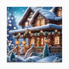 Christmas House 113 Canvas Print