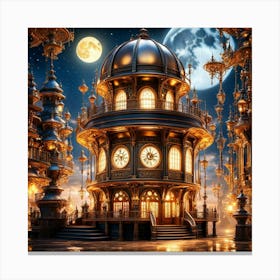 Twilight city Canvas Print