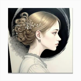 Portrait Of A Girl Canvas Print