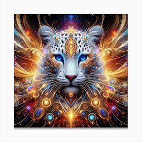 Psychedelic Tiger 1 Canvas Print