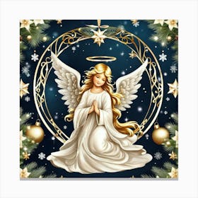 Angel Of Christmas 6 Canvas Print