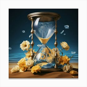 Hourglass in Van Gogh Style Canvas Print