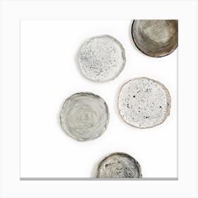 Set Of Ceramic Plates Canvas Print