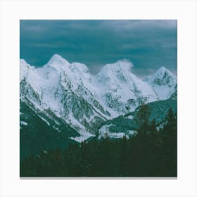 Snowy Mountains Canvas Print