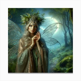 Fairy In The Forest 8 Canvas Print