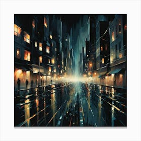 Night City 2 Canvas Print