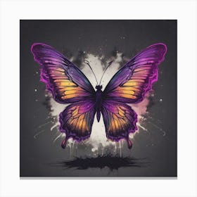 Purple Butterfly 6 Canvas Print