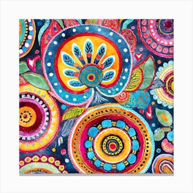 Psychedelic Paisley Canvas Print