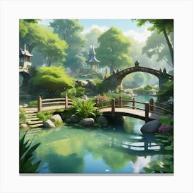 Chinese Garden Canvas Print