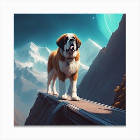 St Bernard 46 Canvas Print