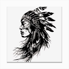 Native American Woman (1) Canvas Print