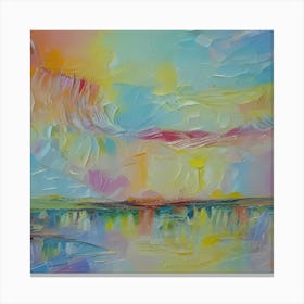 Sunset Over The Sea Canvas Print