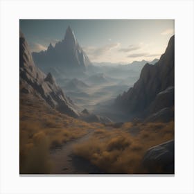 Mountain Scene 12 Canvas Print