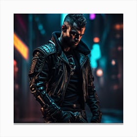 Futuristic Enforcer- Male - 2 Canvas Print